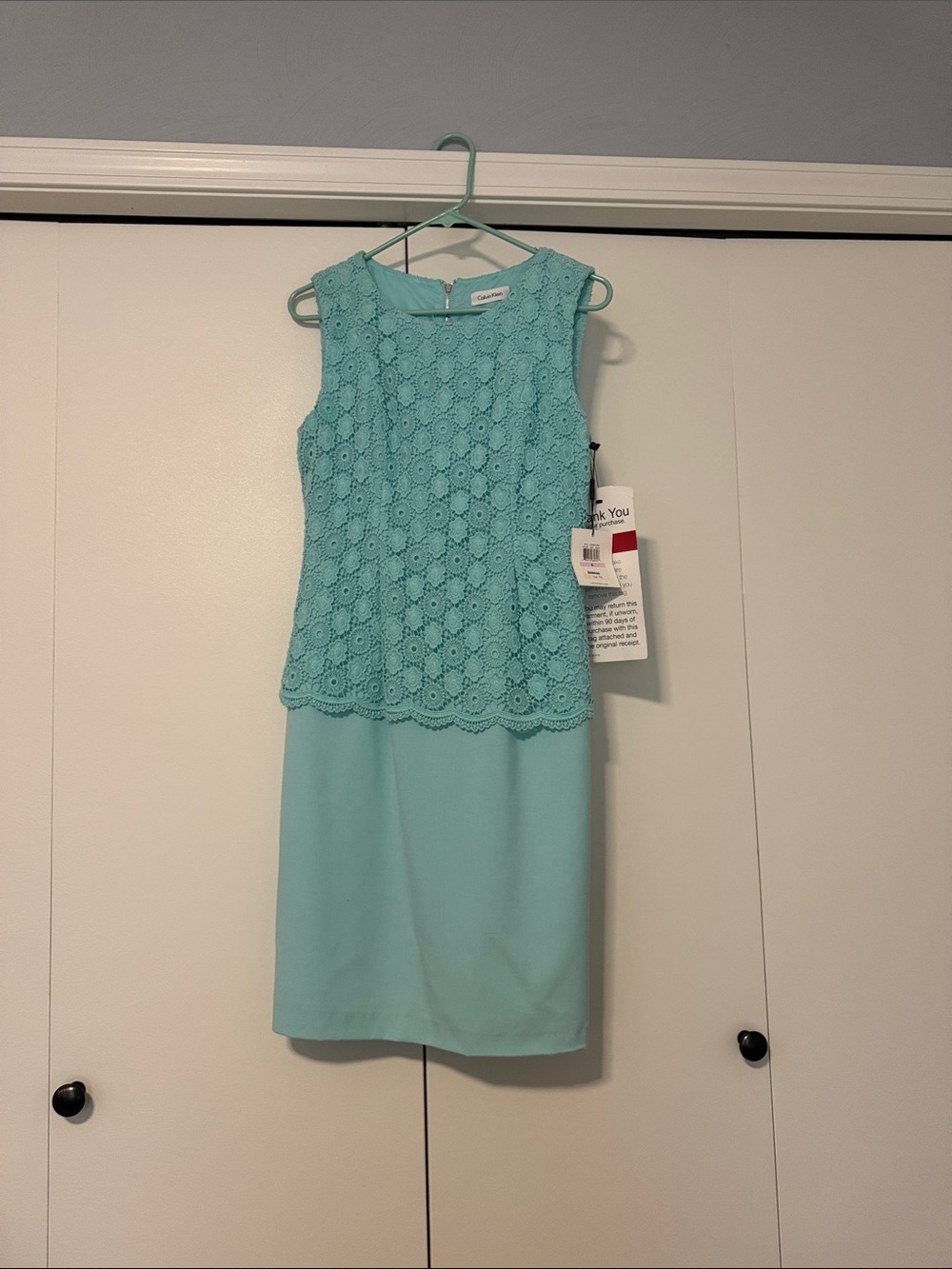 Calvin Klein Lace Dress - Aqua